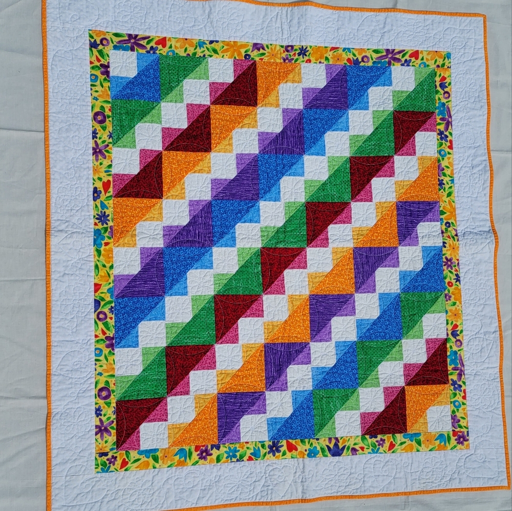 Bits & Pieces Small Quilt Multicolor
